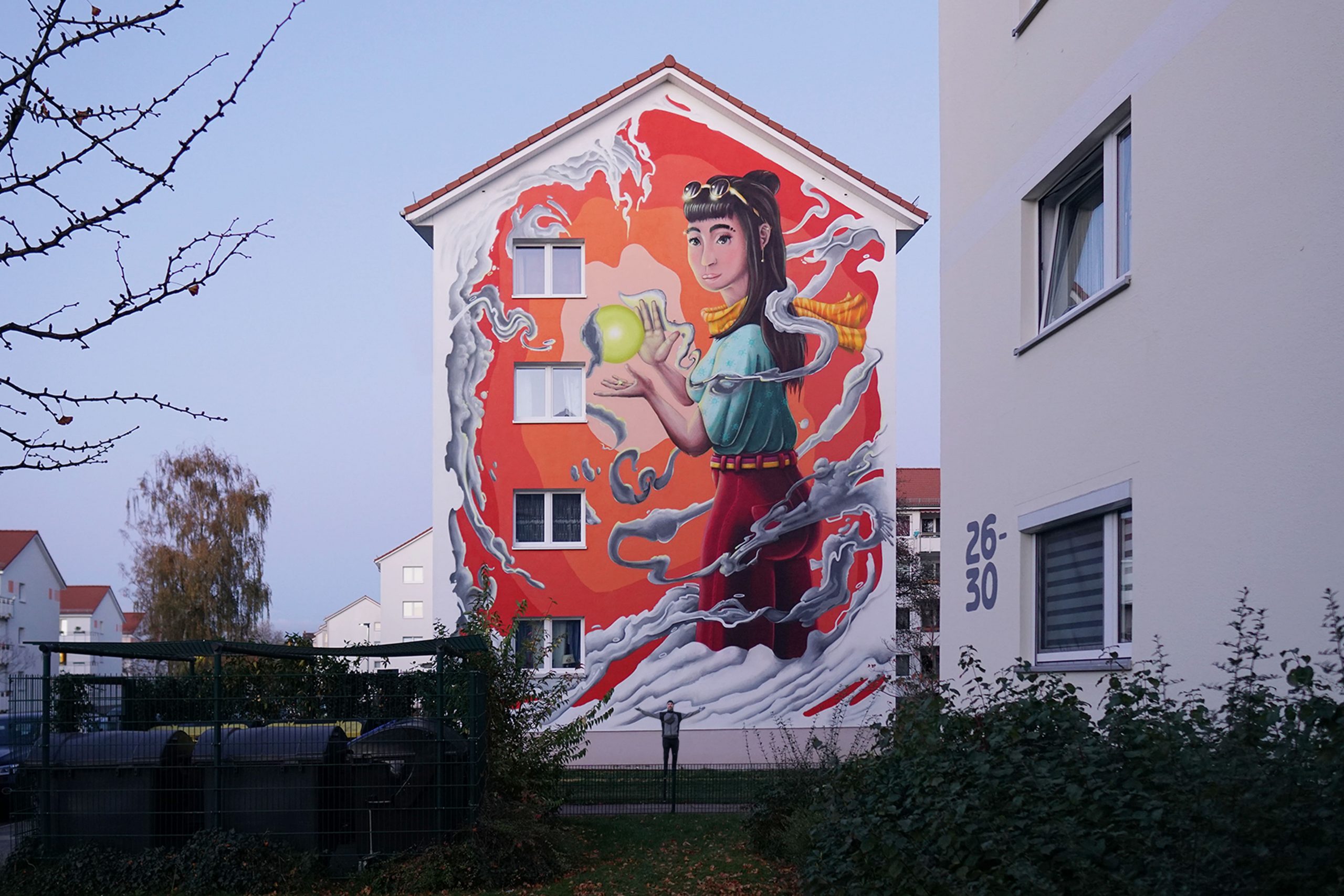 Urban Art Kunstwerk als Symbol für Innere Stärke