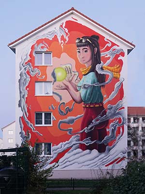 Hemera Fassadenkunst in Huchting Bremen
