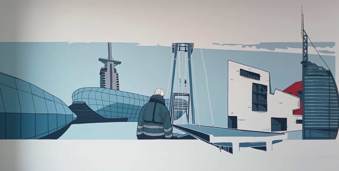 Bremerhaven Wandbilder: Mit Projekten des Ingenieurbüros als Motiv.